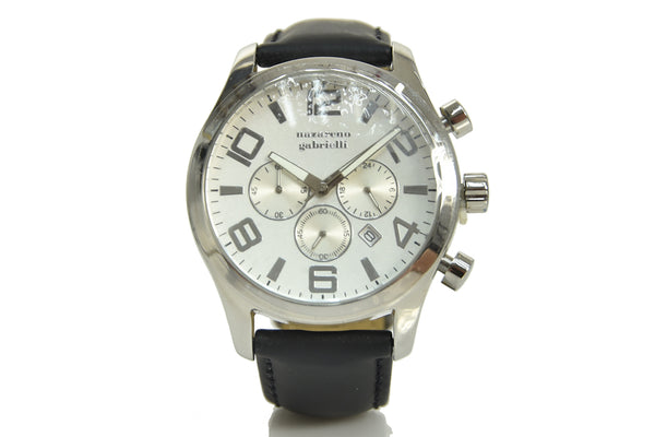 Nazareno Gabrielli Orologio Grigio Uomo Cronografo Acciaio Mod.OS20
