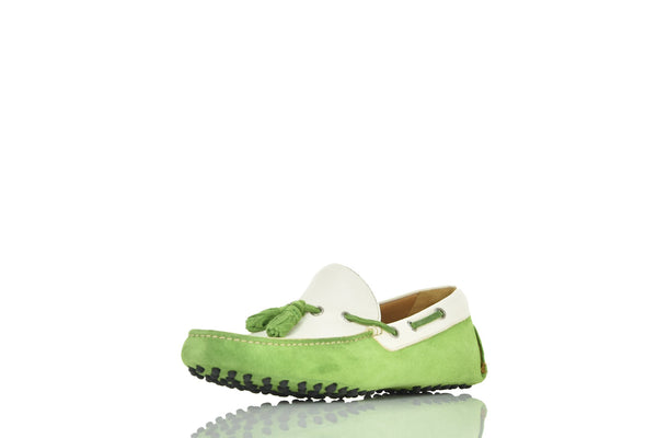 Dsquared2 Mocassino Bianco e Verde