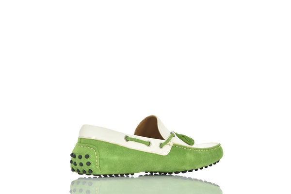Dsquared2 Mocassino Bianco e Verde