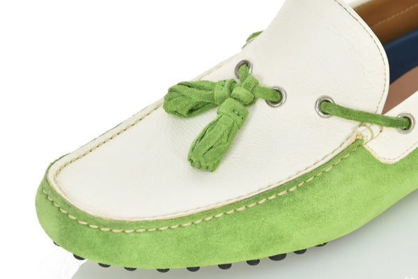 Dsquared2 Mocassino Bianco e Verde