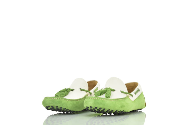 Dsquared2 Mocassino Bianco e Verde