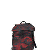 VALENTINO Red Camouflage Men's Backpack Cotton Drawstring Mod.LY0B0521NCHU37