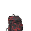 VALENTINO Zaino Rosso Camouflage Uomo Cotone Coulisse Mod.LY0B0521NCHU37