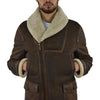 Dsquared2 Long Brown Sheepskin Coat for Men Mod.S74AA0044SX7948143