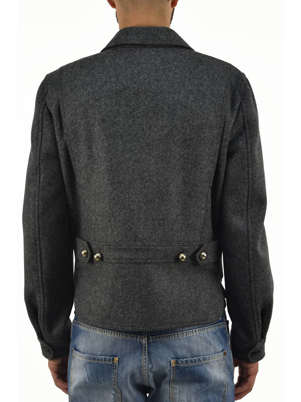 Dsquared2 Cappotto Grigio Uomo Lana Mod.S74AM0389S41814860