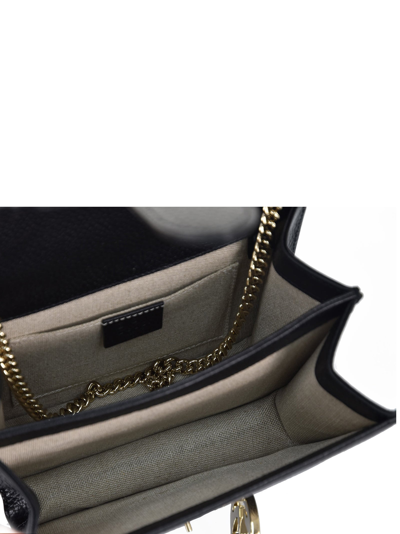 Gucci Black Women's Handbag Leather Dollar Calf Logo Mod. 510304 CAO0G 1000 