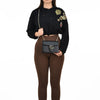 Gucci Borsa Interlocking a Mano Nera Donna Pelle Dollar Calf Logo Mod. 510304 CAO0G 1000