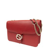 Gucci Borsa Interlocking a Mano Rossa Donna Logo Pelle Dollar Calf Mod. 510303 CAO0G 6420