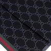 Gucci Unisex Scarf Black/Grey Logoed 100% Wool Mod. 325806 3G206 1062 