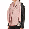 Gucci Unisex Shawl Pink and White Logo Wool and Silk Mod. 281942 3G704 6978 