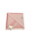 Gucci Scialle Unisex Rosa Logato Lana e Seta Mod. 282390 3G704 6978