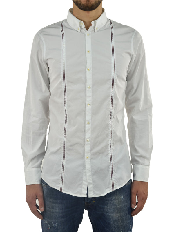 Dsquared2 Men's White Shirt Logo Mod.S74DL0497S36275100