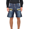 Dsquared2 Shorts di Jeans Blu Uomo Cotone Bottoni Mod.S74MU0463230342470