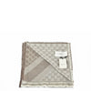 Gucci Unisex Shawl Beige and White Logo Wool and Silk Mod. 281942 3G704 1578 