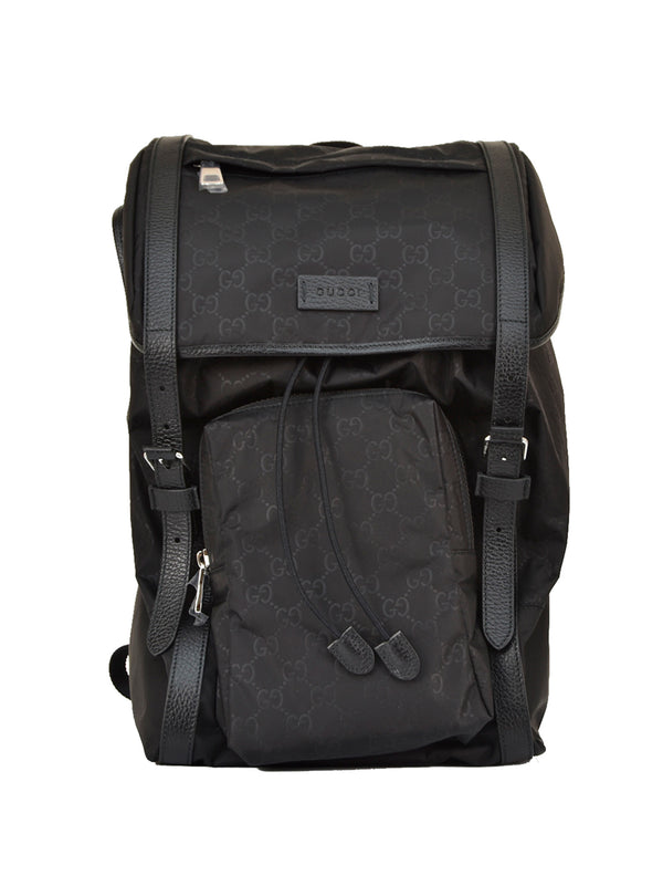 Gucci Black Men's Backpack Nylon Fabric Dollar Tascone Mod. 510336 K28CN 1000 