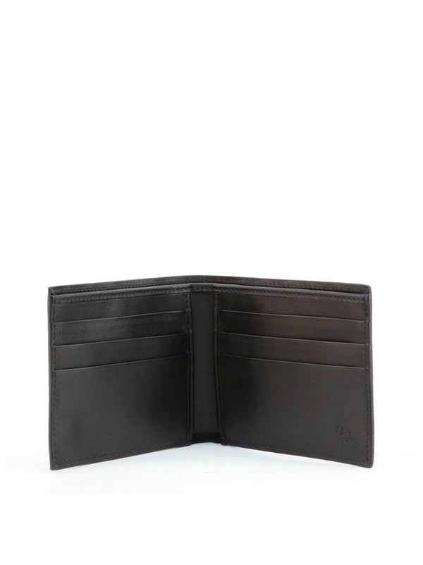 Gucci Bifold Wallet Black Men's Leather Microguccissima Mod. 260987 BMJ1N 1000 