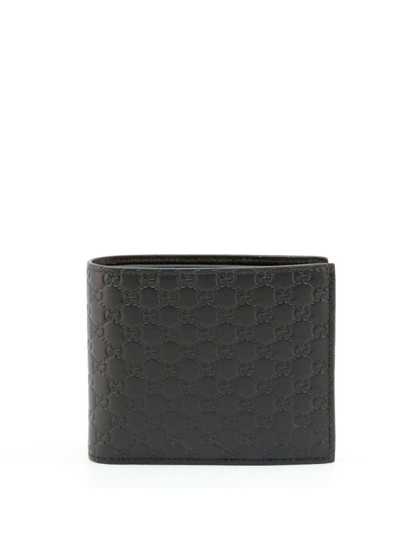 Gucci Bifold Wallet Black Men's Leather Microguccissima Mod. 260987 BMJ1N 1000 