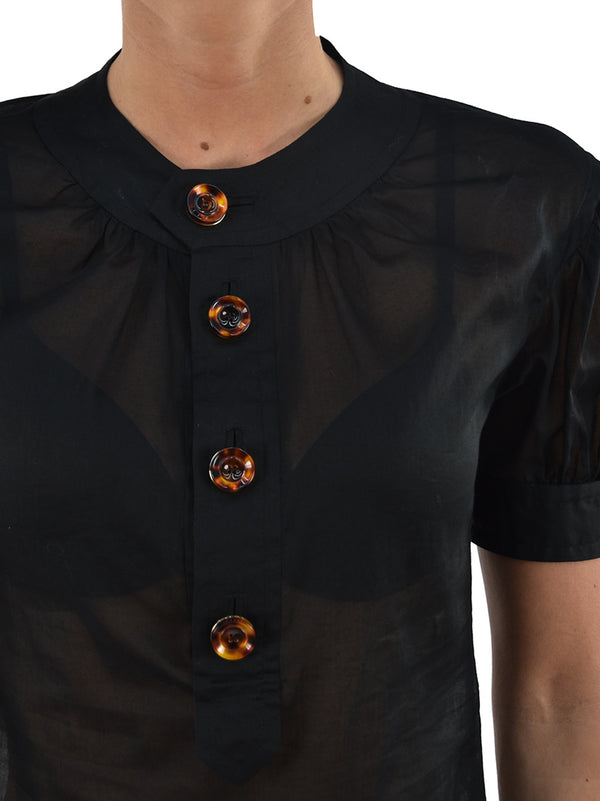 Dsquared2 Black Women's Blouse Buttons Mod.S75DL0183S35278090