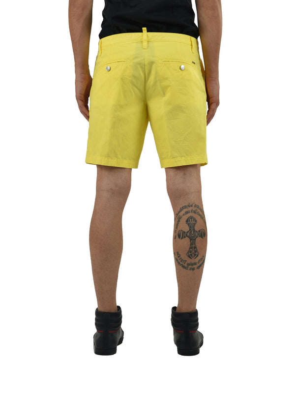 Dsquared2 Bermuda Yellow Men's Cotton Mod.S71MU0290S35797015