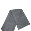 Gucci Unisex Shawl Anthracite and Gray Logo Wool and Silk Mod. 165904 3G646 1100 