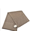 Gucci Unisex Shawl Beige and Brown Logo Wool and Silk Mod. 165903 3G646 9664 