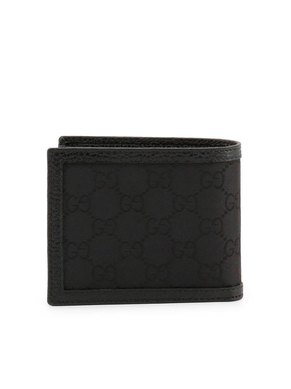 Gucci Wallet Black Men's Leather and GG Fabric Mod.150413 G1XWN 8615 