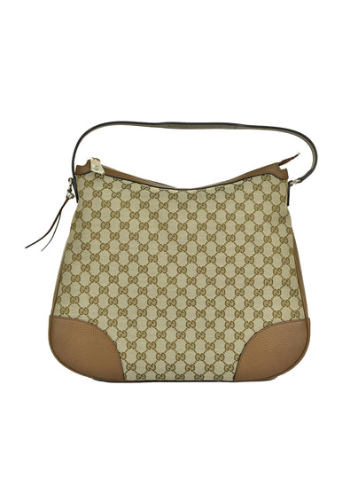 Gucci Beige Women's Handbag Leather and Fabric Original GG Mod. 449244 KY9LG 
