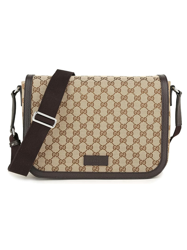 Gucci Beige Men's Messenger Bag Original GG Fabric Mod. 449171 KY9KN 9886 