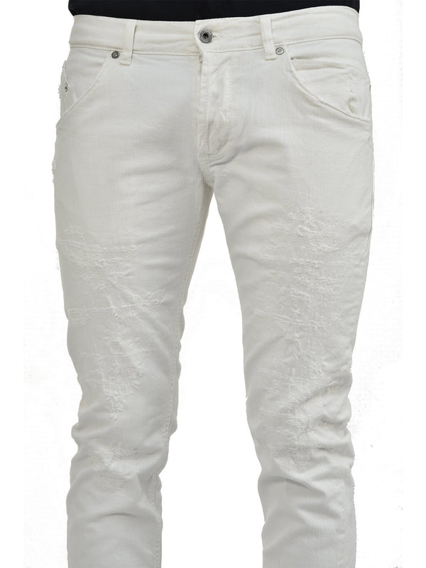 Dondup Jeans Bianco Uomo Cotone Mod.UP073S052U654000