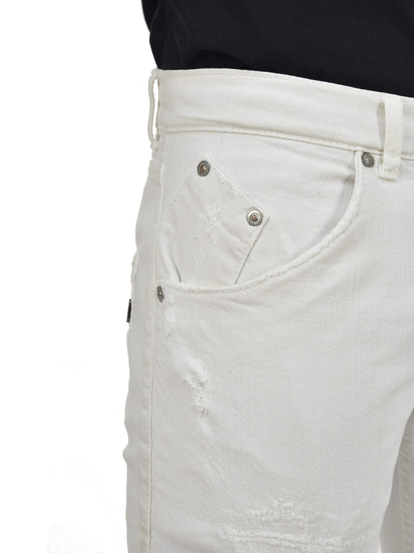 Dondup Jeans White Men's Cotton Mod.UP073S052U654000