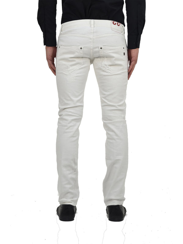 Dondup Jeans White Men's Cotton Mod.UP073S052U654000