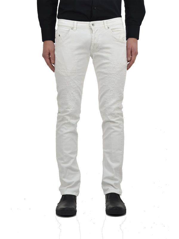 Dondup Jeans White Men's Cotton Mod.UP073S052U654000