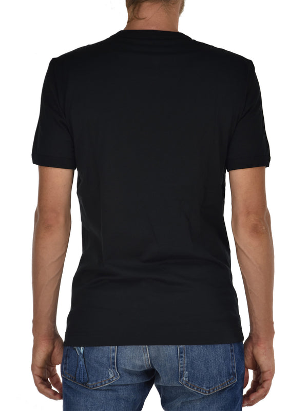 Dolce&Gabbana Black Men's Cotton T-shirt Mod.G8FV4TG7GKHS9000