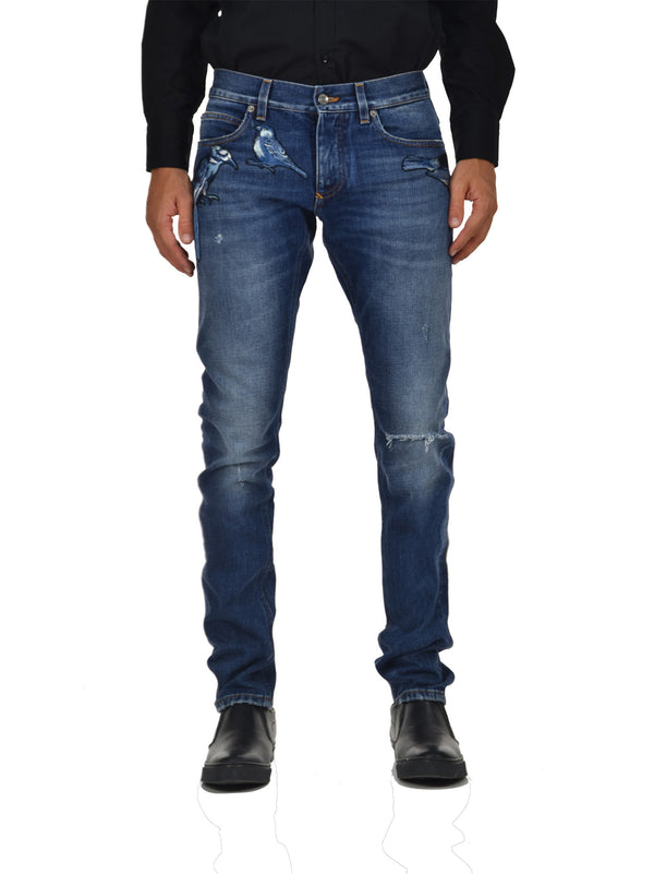 Dolce&Gabbana Gold Jean Blu Uomo Mod. G6LBLZG8S78S9001