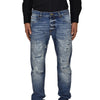 Dolce&amp;Gabbana Classic Jean Blue Man Cotton Mod. G6LBCDG8S38S9001