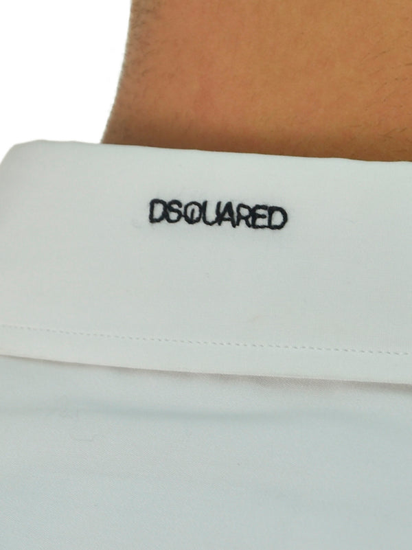 Dsquared2 Men's White Shirt Logo Mod.S74DL0649S36275961