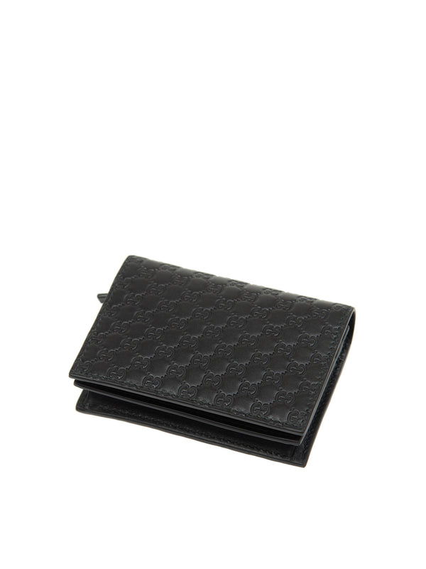 Gucci Wallet Black Men's Leather Microguccissima Soft Mod. 544474 BMJ1N 1000 