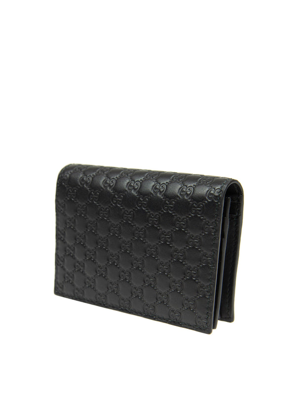 Gucci Wallet Black Men's Leather Microguccissima Soft Mod. 544474 BMJ1N 1000 