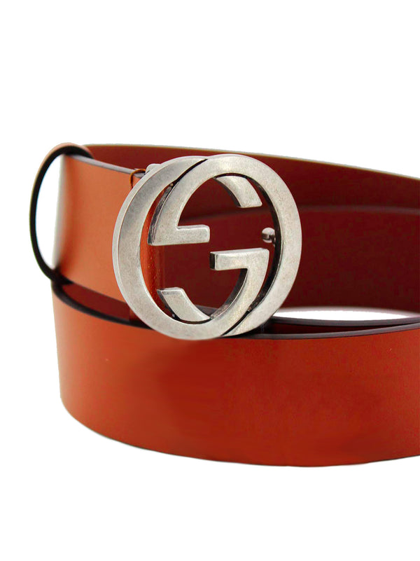 Gucci Brown Belt Man Leather Saddlery Mod. 546389 BGH0N 2535 