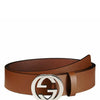 Gucci Brown Belt Man Leather Saddlery Mod. 546389 BGH0N 2535 