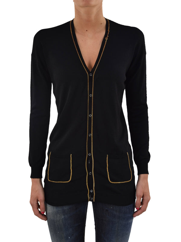 Dsquared2 Black Cardigan Women Viscose Buttons Mod. S72HA0442S14537090