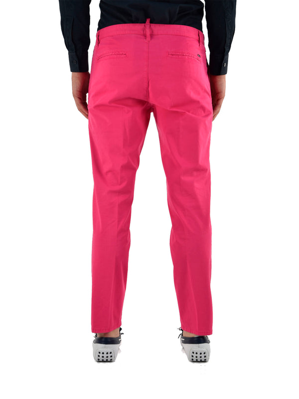 Dsquared2 Fuchsia Men's Trousers Cotton Buttons Mod.S71KA0626S40282055