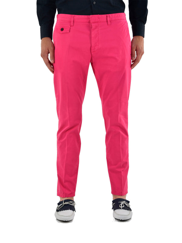 Dsquared2 Fuchsia Men's Trousers Cotton Buttons Mod.S71KA0626S40282055