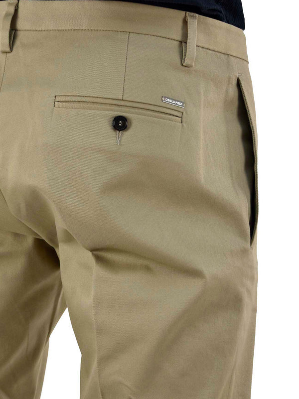 Dsquared2 Beige Men's Trousers Cotton Buttons Mod.S74KA0630S39021115