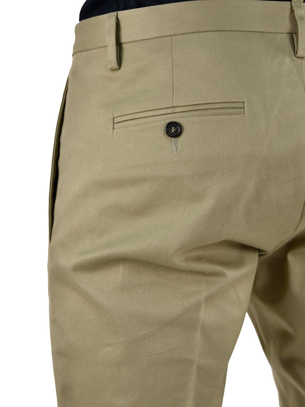 Dsquared2 Beige Men's Trousers Cotton Buttons Mod.S74KA0630S39021115