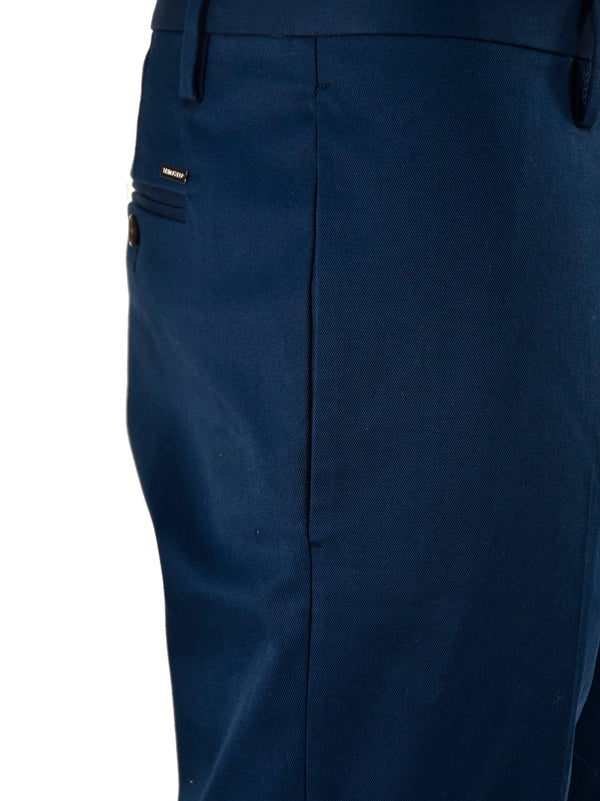 Dsquared2 Pantalone Blu Uomo Cotone Bottoni Mod.S74KA0630S39021477