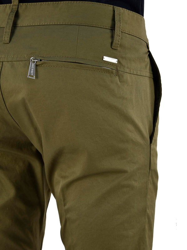 Dsquared2 Pantalone Verde Uomo Cotone Bottoni Mod.S74KA0563S35830060