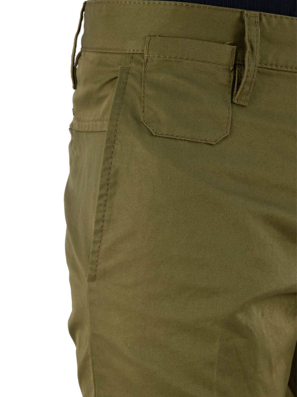 Dsquared2 Pantalone Verde Uomo Cotone Bottoni Mod.S74KA0563S35830060