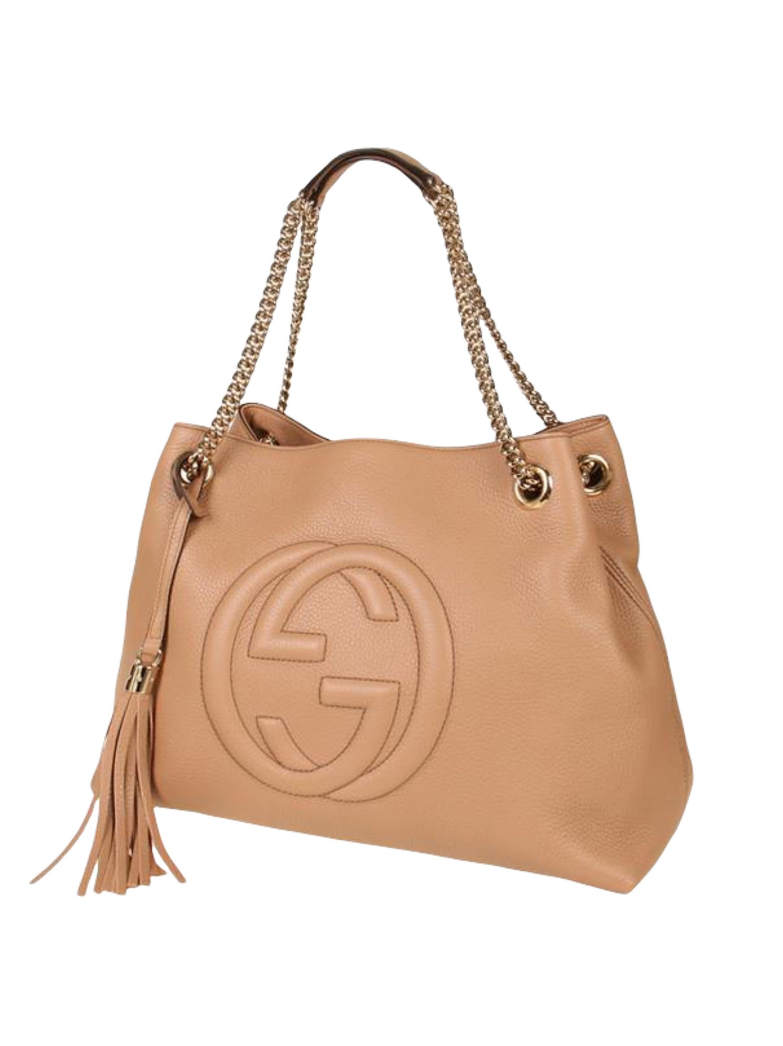 Gucci Soho Beige Women's Handbag Logo Leather Cellarius Mod. 536196 A7 |  Yayo.it