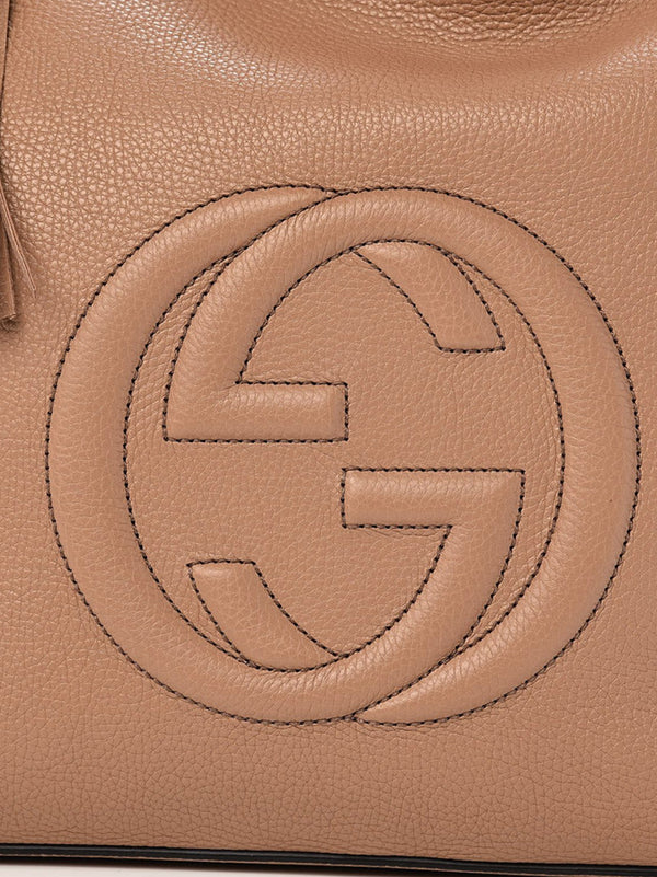 Gucci Soho Beige Women's Handbag Leather Cellarius Mod. 536194 A7M0G 2754 